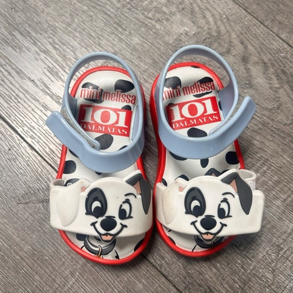 Mini Melissa 101 Dalmatians sandals for kids UNISEX Size 6 - Picture 2 of 6